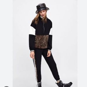Zara Leopard Track Suit - (SET)